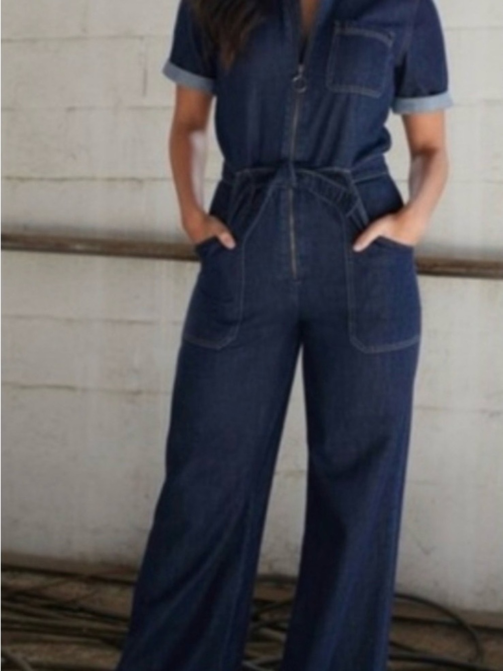 Wrangler Dark Indigo Denim Coveralls - Picture 10 of 11